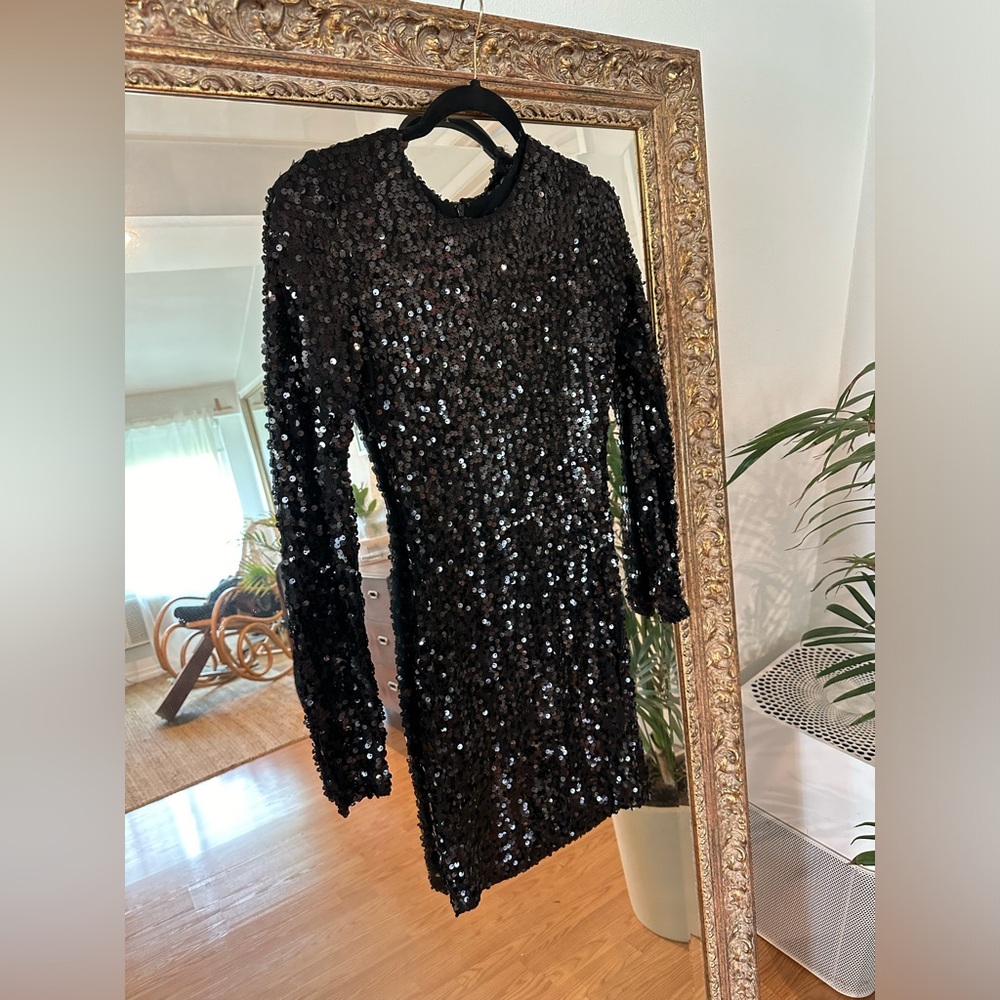 FRENCH CONNECTION SEQUIN MINI DRESS
